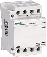 Контактор модульный DEKraft МК-103 3п 2НО+2НЗ 40А 230В АС картинка